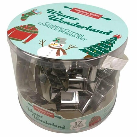 COCINANDO Winter Wonderland Christmas Cookie Cutter Set, Stainless Steel - 12 Piece CO3313118